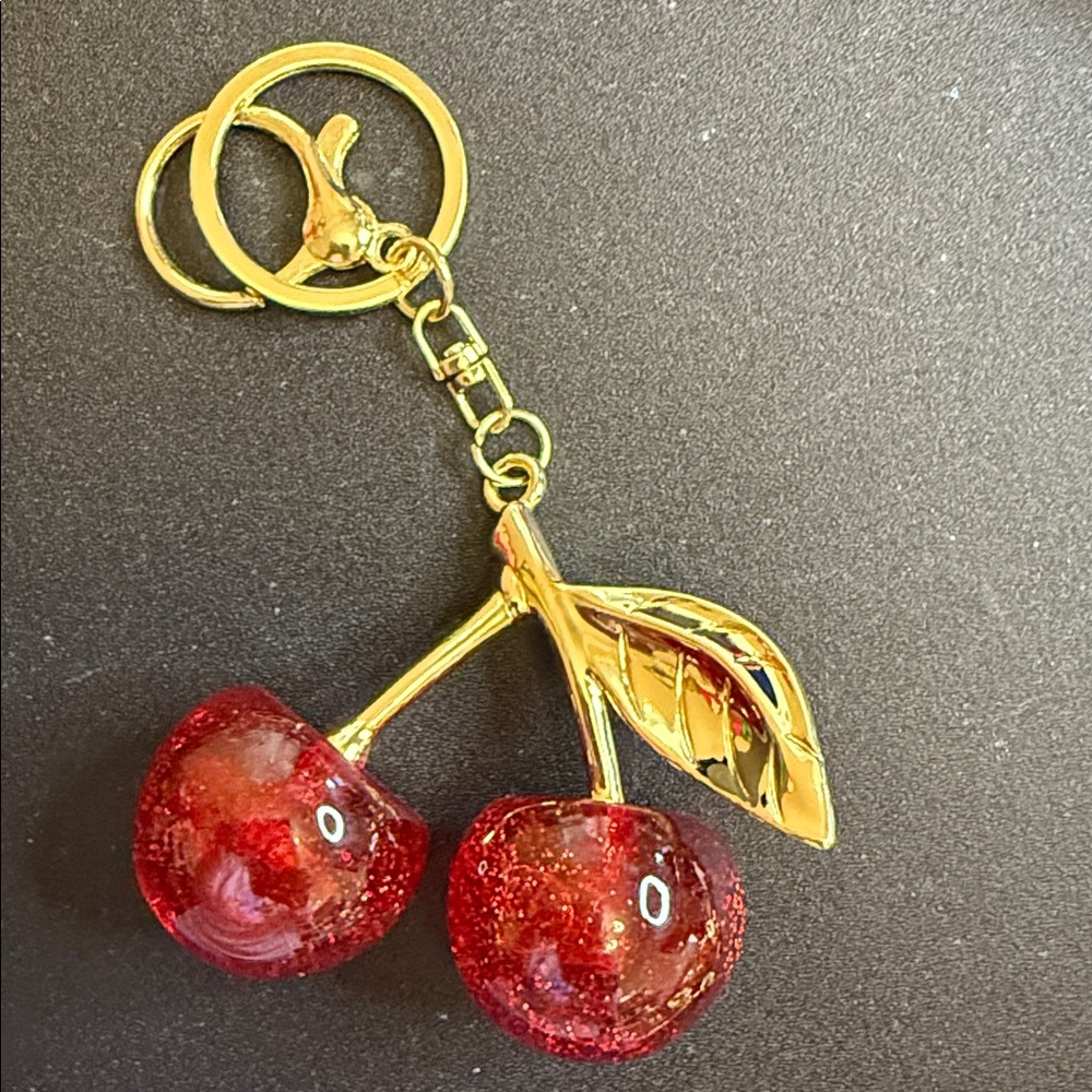 Cherry Bag Charm/Key Chains Large Various Colors - Picture 5 of 8